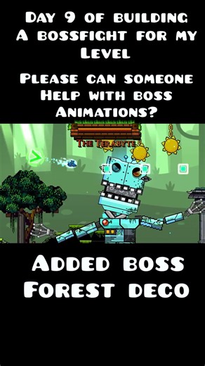 Day 9 of building a bossfight for Point Blanc #geometrydash #creatorpoints #gd #robtop #games #cbum