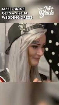 Size 8 Bride gets a size 14 Wedding Dress! 😵‍💫 #donttellthebride #weddingdress #bride