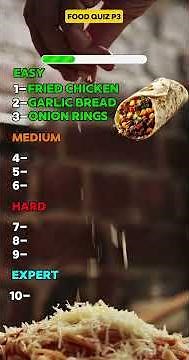 Food Quiz Challenge – Guess All 10 Foods Correctly! | Part 3