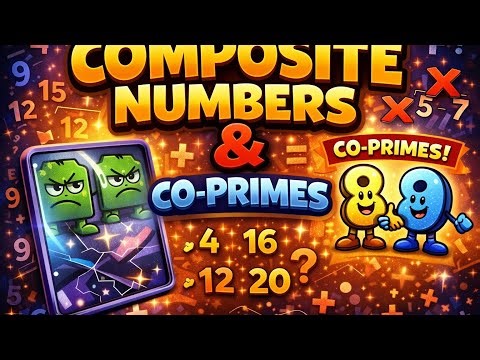 Composite Numbers and Co-Prime Numbers | Easy Tricks & Examples | ‪@asma-1689‬