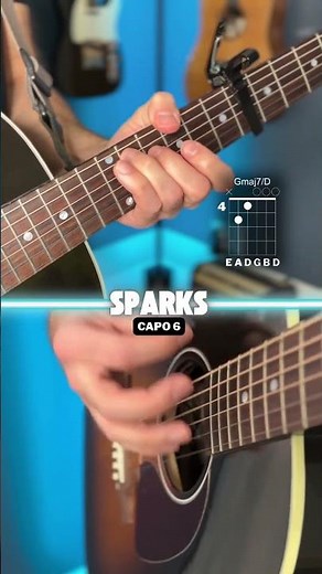 sparks (coldplay) guitar tutorial #guitarlesson