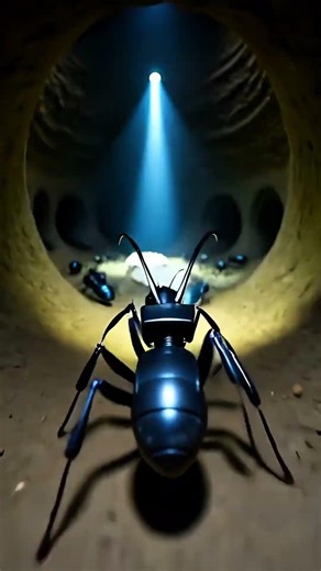 POV: You’re Riding on an Ant Inside Its Colony 😳🐜
