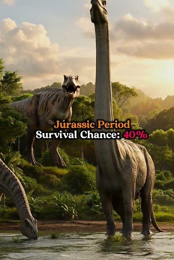 Your Chance of Surviving Each Prehistoric Era! 🦖⚠️ (Triassic → Ice Age)