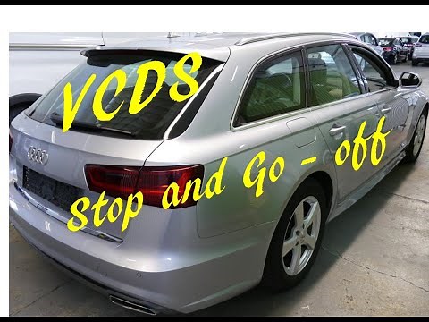 TRICK ! Audi A6 4G Stop + Go off inverse / deaktivieren - VCDS Codierung Batterie + Anlasser schonen