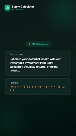 SIP Calculator