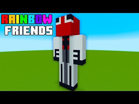 Minecraft Tutorial: How To Make A Red Statue "Rainbow Friends"