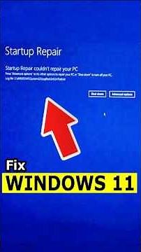 💻 Solved 💯 How to fix Automatic Repair Loop of Windows 11, Windows Repair #shorts