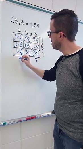 Multiplication en jalousie 2 - nombres décimaux