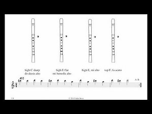 Alto recorder step by step 31st lesson, exercises 452/472