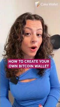 How to create your own Bitcoin wallet! Brought to you by Cake Wallet #bitcoin #bitcoinforbeginners