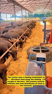 Efficient Livestock Feeding with Tractor!