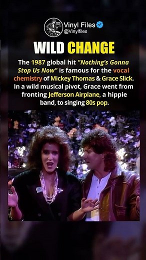 Grace Slick And Mickey Thomas In "Nothing’s Gonna Stop Us Now"