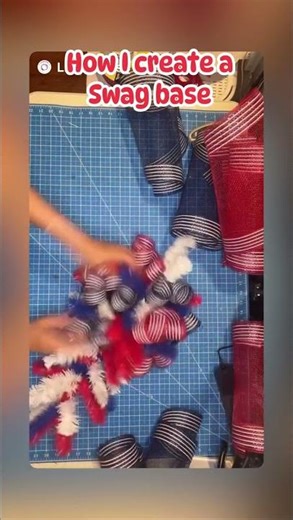 How to Add Deco Mesh to a Swag Base/Easy Wreath Tutorial for Beginners.