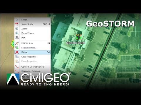 Deleting Model Elements in GeoSTORM | CivilGEO