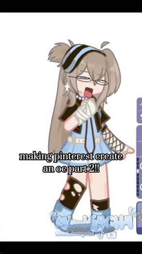 making Pinterest creat an oc part 2! || #foryou #gacha #pinterestoc #pinterest #trending #gachatrend
