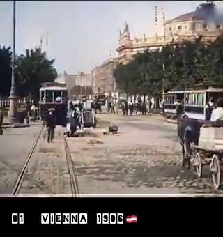Vienna in 1906, capital of the Austro-Hungarian Empire, captured on film