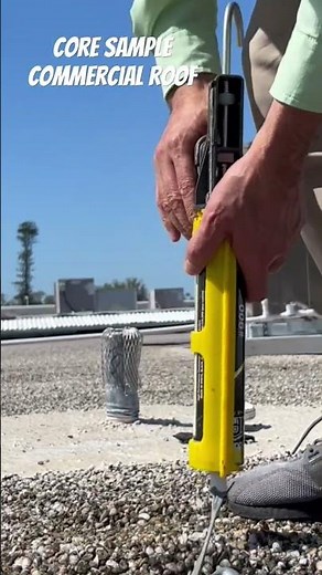 How to take a core sample. It’s necessary to know what’s under the gravel for replacement purposes.