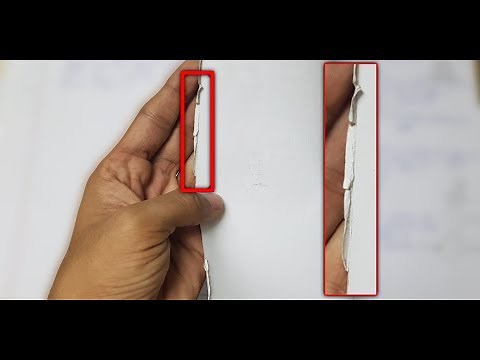 How to properly stick sheets in notebooks