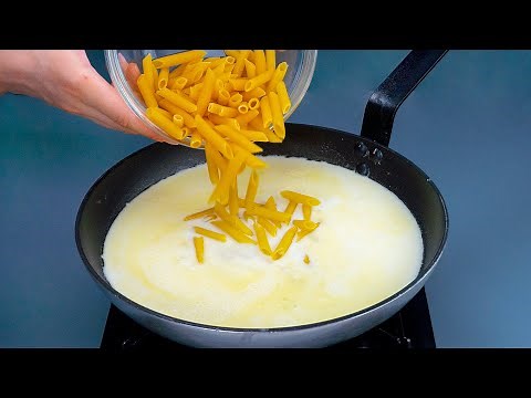 Si je veux des pâtes crémeuses, je les fais cuire dans du lait. Mon mari les adore
