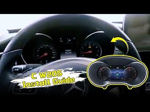 12.3inch MERCEDES Benz C class GLC W205 2015 2016 2017 2018 Cluster Dashboard LCD Installation guide