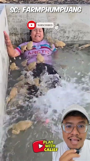 HORROR‼️ BATHING WITH A FROG ‼️| FarmPhumpuang