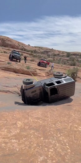 Moab Rim Rollover at Easter Jeep Safari