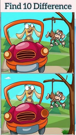 find the difference & test your iq #difference #spotthedifference #braintest