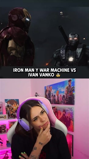 Iron man y War Machine VS Ivan Vanko 🤯 #reacciones #avengers #ironman #heroes #marvel