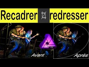 vidéo 17 tuto français Affinity photo : Recadrer, redresser une image