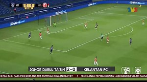 PIALA MALAYSIA 2021 | JDT Mula Langkah Kanan Empat lagi perlawanan bagi saingan Piala Malaysia 2021 berlangsung semalam melibatkan aksi pertama peringkat kumpulan C dan D. Seperti diduga juara bertahan, Johor Darul Ta’zim (JDT) tidak berdepan masalah untuk menewaskan Kelantan FC 2-0. | Buletin TV3