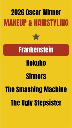 2026 Oscar Winner for Makeup and Hairstyling | FRANKENSTEIN