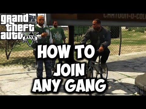 HOW TO JOIN ANY GANG IN GTA V! (all platforms)