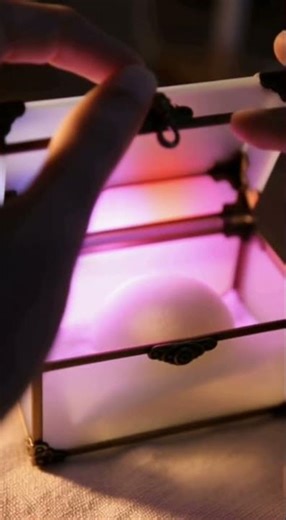 Secret Glass Chest ASMR ✨ | Revealing a Soft Cotton Jelly #ASMR #Relaxing #Satisfying #Tingles