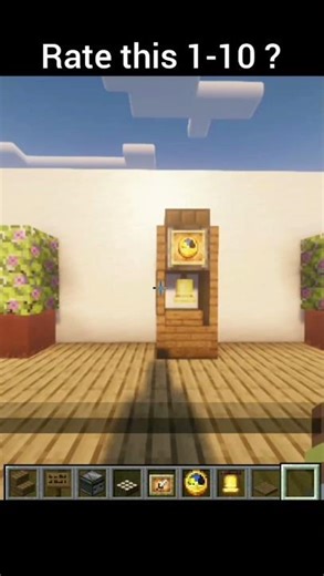 Minecraft Working clock #minecraft #gaming #shorts