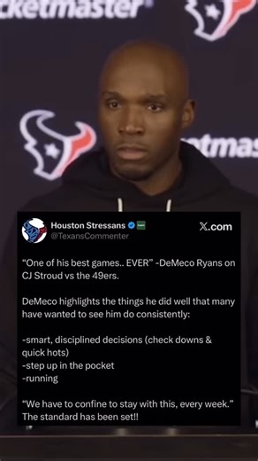 3.9K views · 166 reactions | CJ Stroud bounced back from one of his worst games as a pro vs SEA to one of his BEST games vs SF, love to see it! | Houston Stressans | Facebook