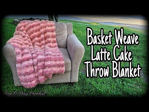 How To Crochet A Throw Blanket | Basket Weave Stitch Throw | Bagoday Crochet Tutorial #629