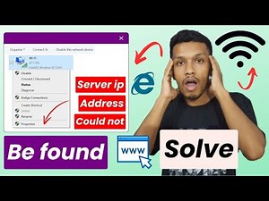 Server ip address could not be found (solve) | dns address could not be found windows