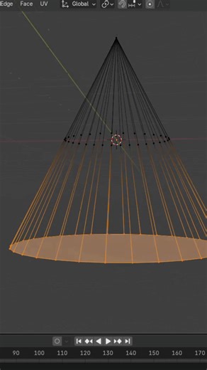 how to add edge loops on N-gons in blender #blender #3dmodeling #tutorial #shorts