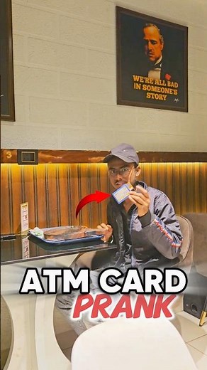 ATM Card Prank In Restaurant!😱 #shortvideo #shorts #viral #prank #ytshorts