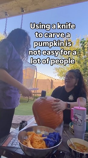 Lillybug & family on Instagram: "Pumpkin carving hasn’t always been Lilly’s favorite—it can be tricky and a bit messy! But this year, thanks to her amazing OT, Lilly got to try a different method and absolutely rocked it! 🎃❤️ I’m so proud of her for giving this a go! Just goes to show that everyone’s journey can look a little different, even with something like pumpkin carving, but we absolutely love celebrating every path she takes to get to these awesome wins! . #LovemyLillybug #CutiePie #Aut