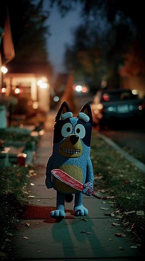 Bluey Horror version #creepy #horror #cartoon #scary #animation #youtubeshorts #shorts