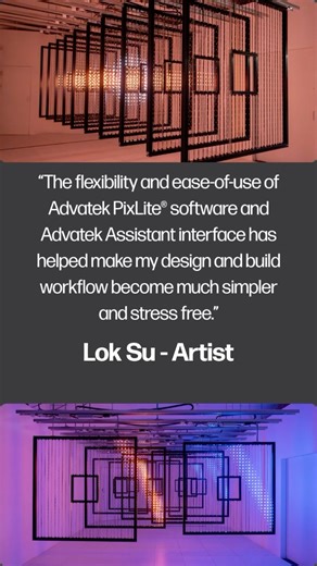 Advatek on Instagram: "Here's how PixLite® Mk3 controllers and Advatek Assistant 3 helped artist Lok Su with their latest installation! Make sure to grab a look on our website for the full case study #pixlitemk3 #lightingcontrol #lightingdesign #pixelcontrol #spicontrol #pixellighting #create #connect #control"
