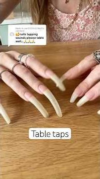 Just tapping, with very long natural nails 🙂 #tappingasmr #nailsasmr #realnails #longnails #asmr
