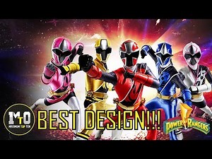 TOP 10 POWER RANGERS SUITS - COSTUMES - ARMORS(DESIGN)