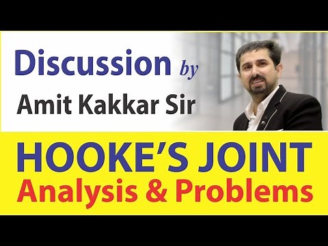 TOM | Hooke's Joint Analysis & Problems | ME/PI |by Amit Kakkar Sir | MADE EASY Faculty