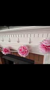 We made this ribbon rose garland in the group last week and I just can’t get enough of it! That Costco ribbon is just EVERYTHING! It’s so beautiful and I will be adding these to my Etsy shop soon! #ribbonroses #rachelsroses #costcoribbon #rkscraftycrew #springgarland #spring #flowers #flowergarland | RK Ribbon Designs