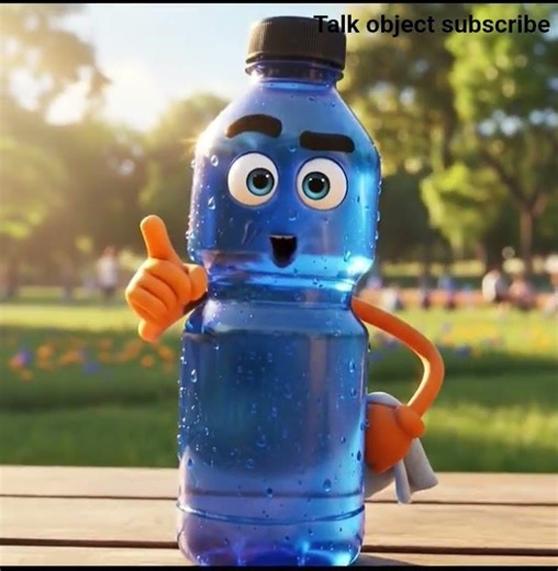 talk object animation video subscribe water bottle