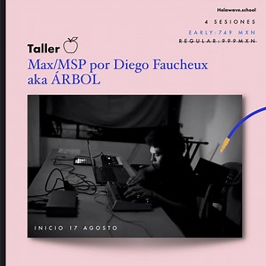 Aprende a crear música y visuales en Max/MSP junto a Árbol