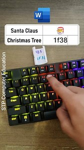 1.2M views · 861 reactions | Christmas Tree  Icon in Ms Word #virals #christmas2025 | STP Computer Education | Facebook