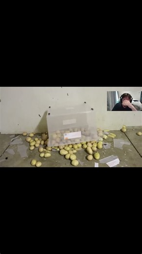 Grown man cries over a potato